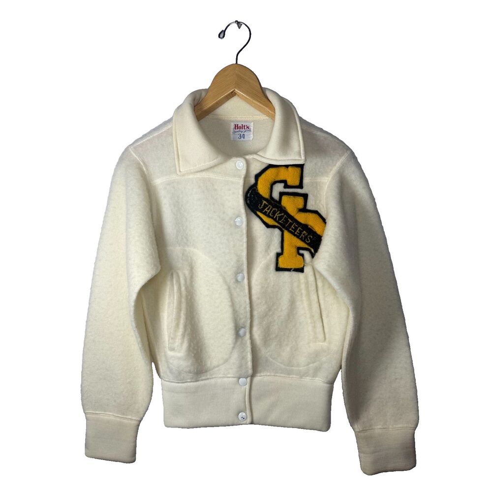 GP Jacketeers High School Drill Team Letterman Coat Jacket Size 34 Vintage